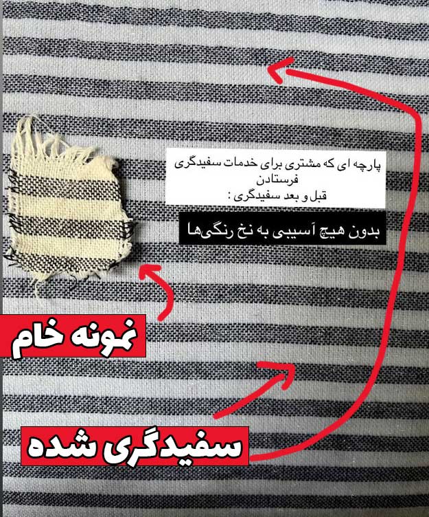 پارچه پنبه سفیدگری شده