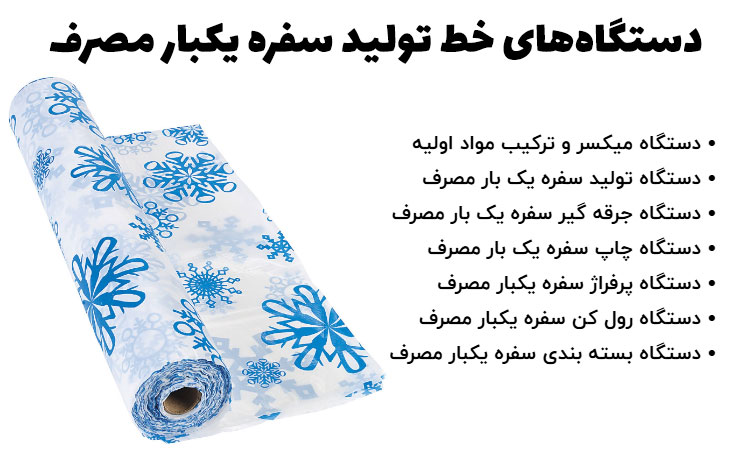 دستگاه سفره یکبار مصرف