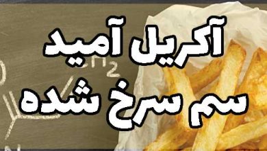 آکریل آمید سرخ کردنی سم